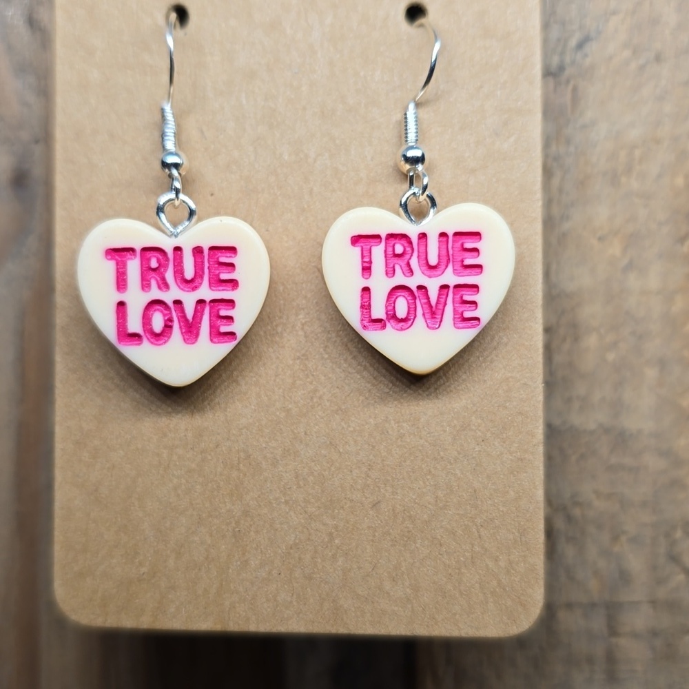 Sweetheart Candy Peach True Love Earrings